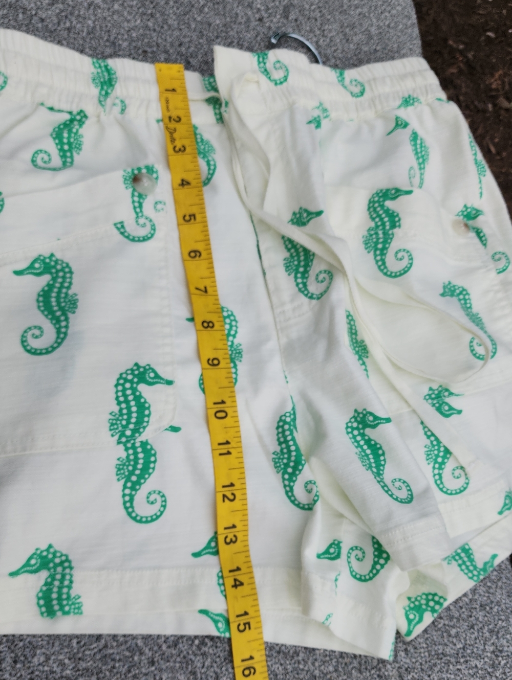 Maeve Escape Seahorse Print Drawstring Shorts Medium - Picture 15 of 16